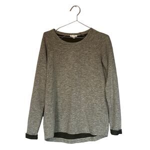 June and Delaney gray lightweight activewear casual top size medium